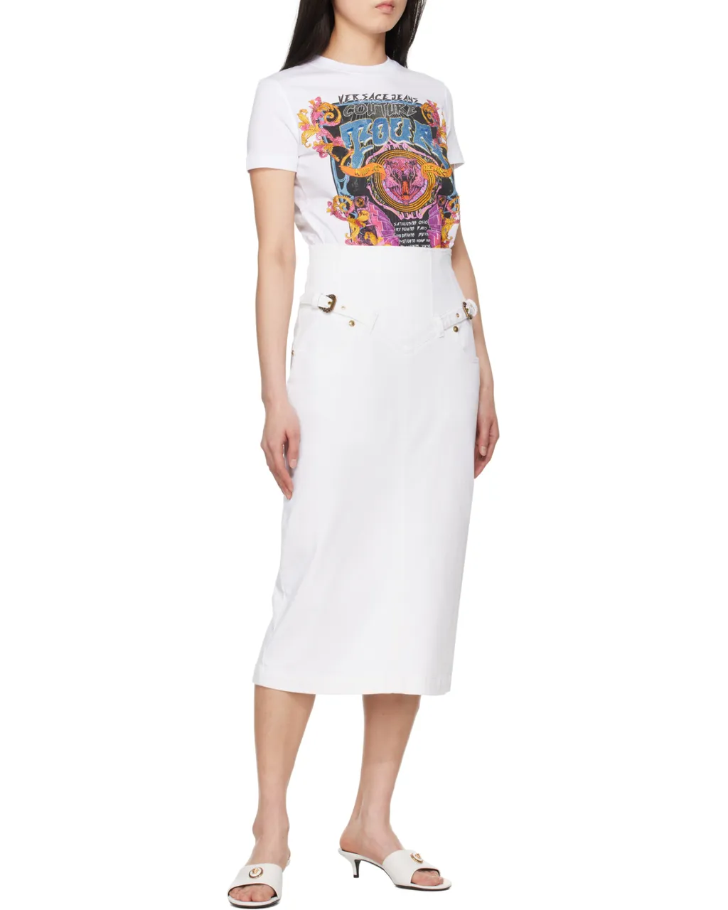Belted Pencil Skirt