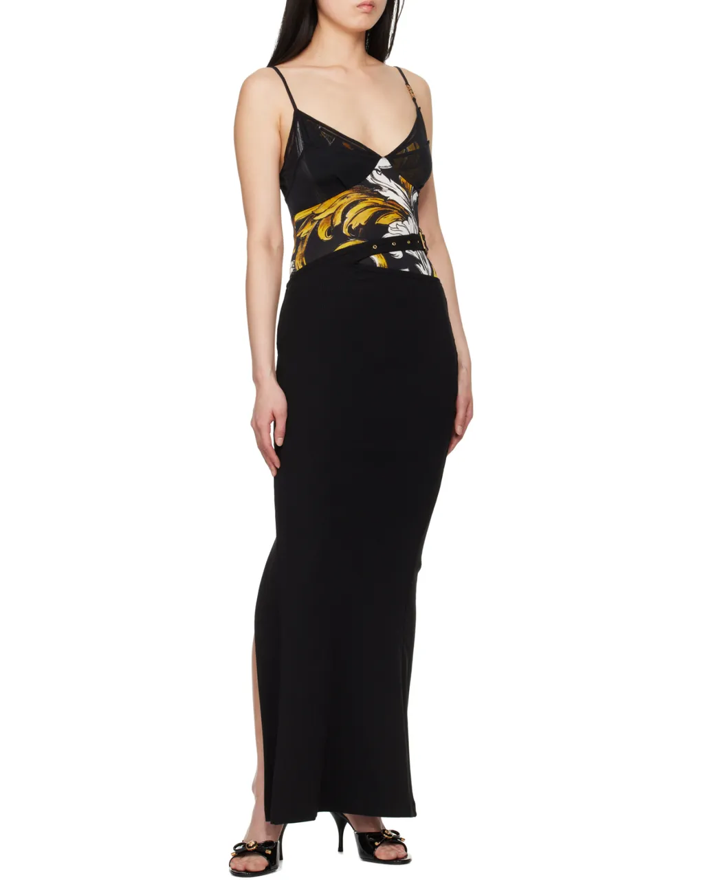 Asymmetric Belted Skirt