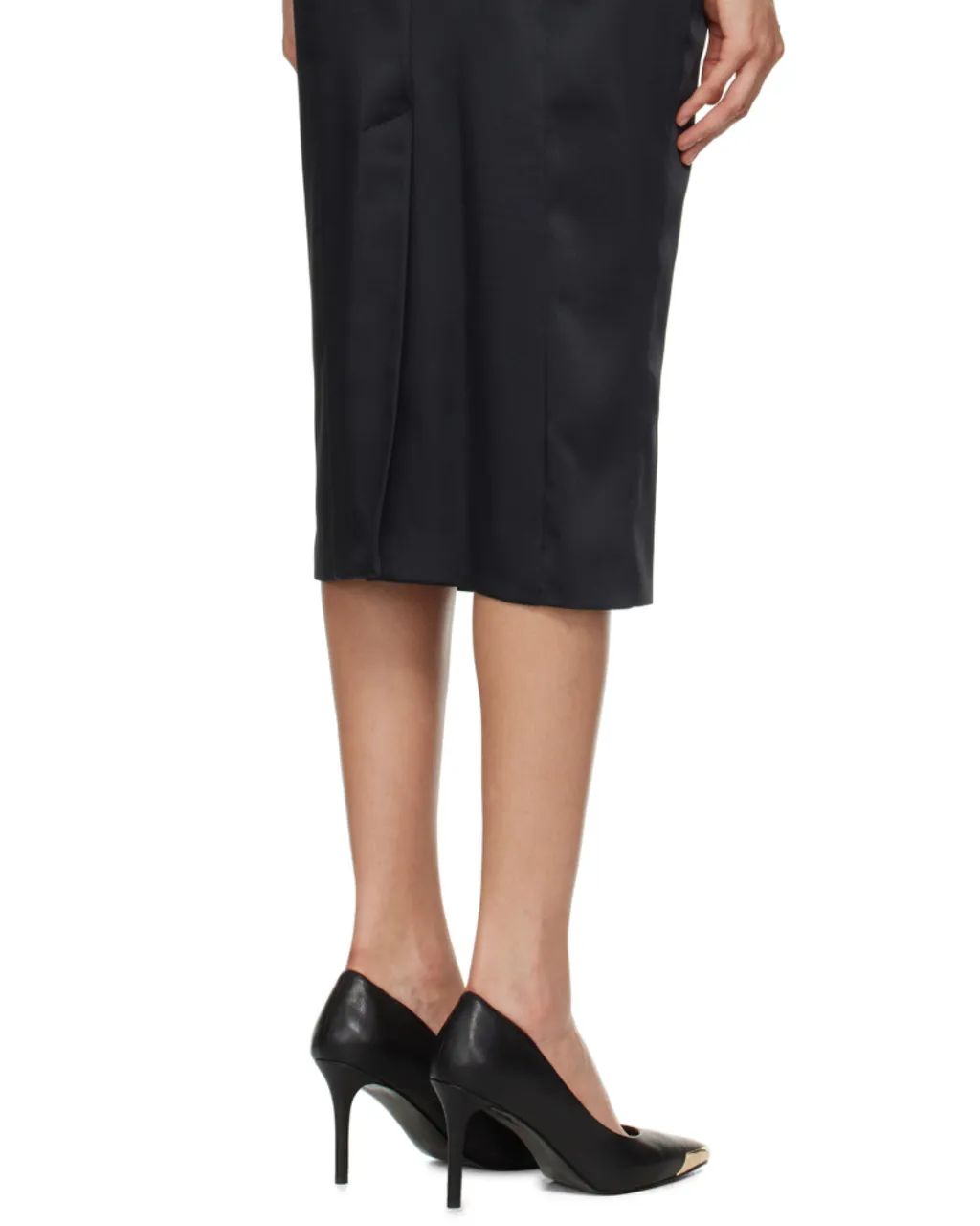 Baroque-Buckle Midi Dress