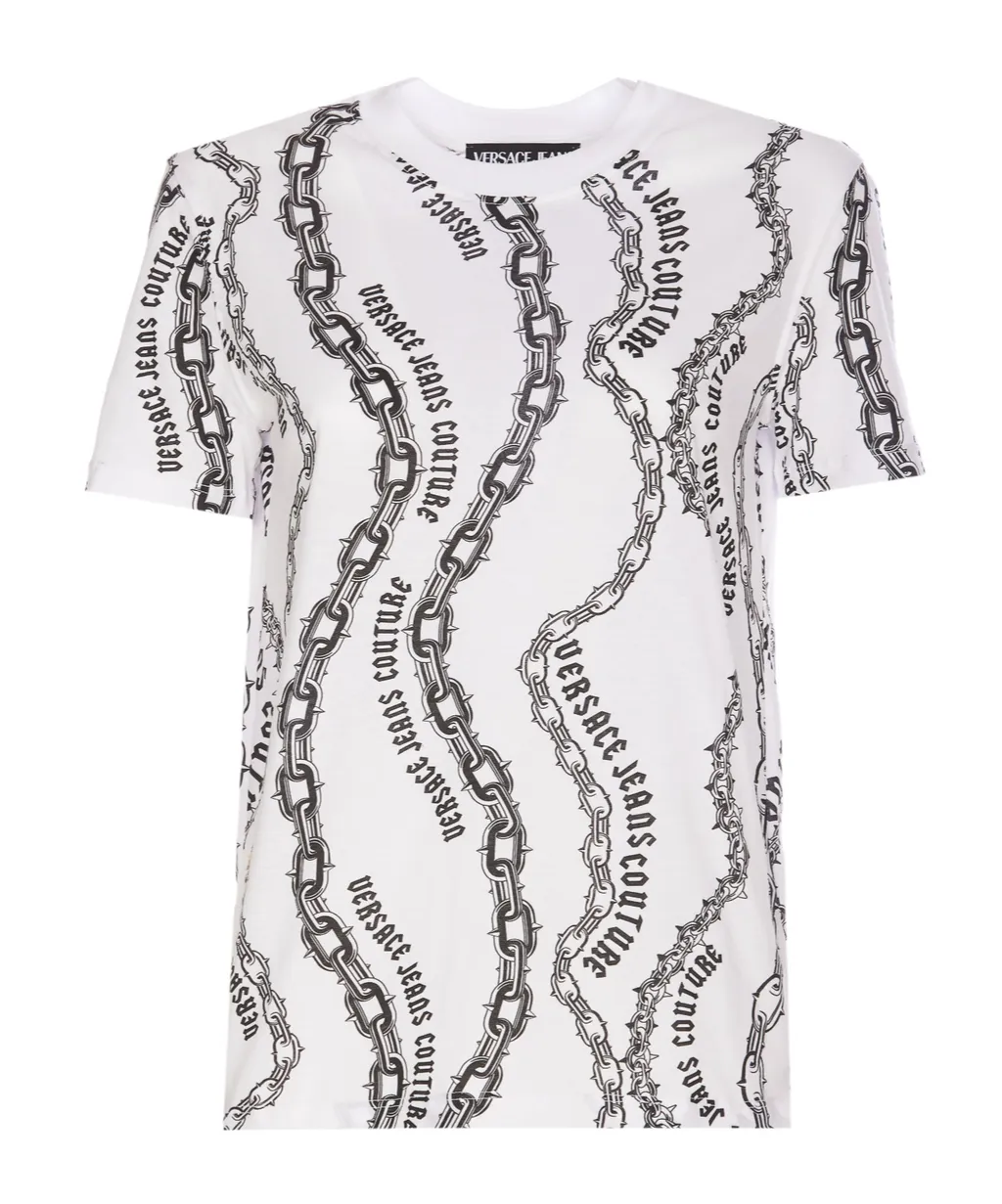Chain Couture Printed Crewneck T-Shirt