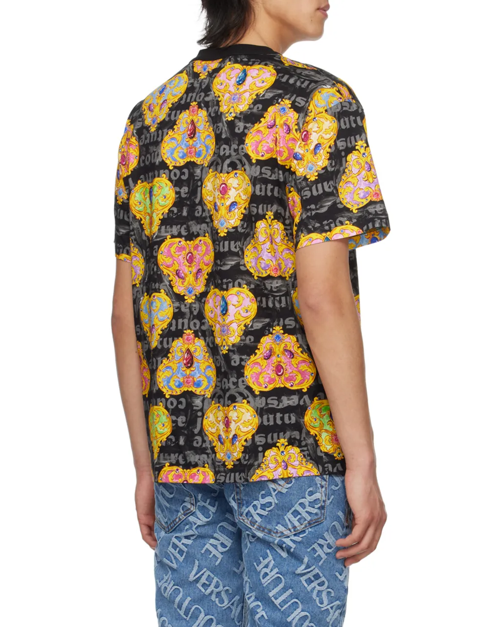 Round Collar Printed T-Shirt
