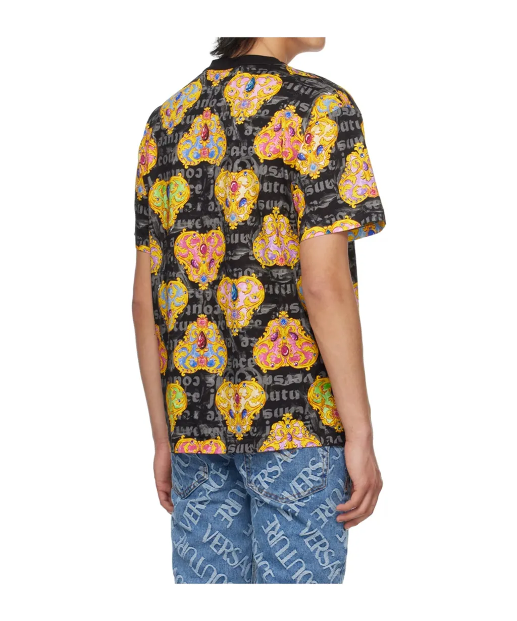 Round Collar Printed T-Shirt