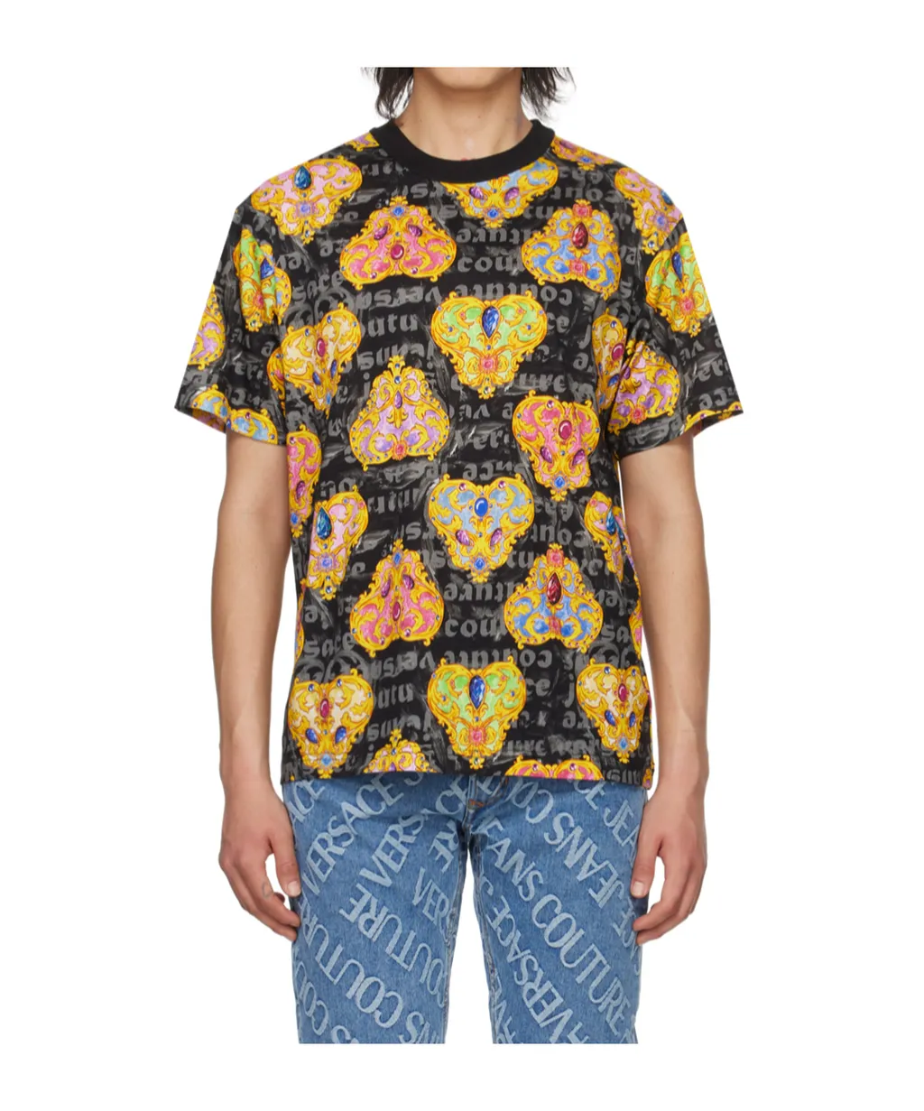 Round Collar Printed T-Shirt