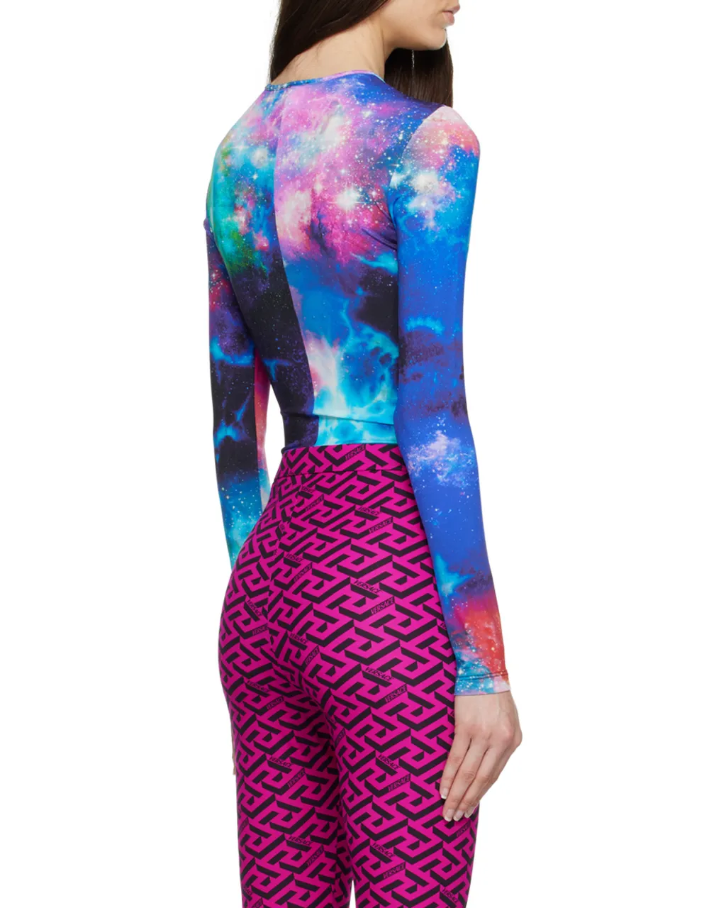 Abstract-Print Bodysuit