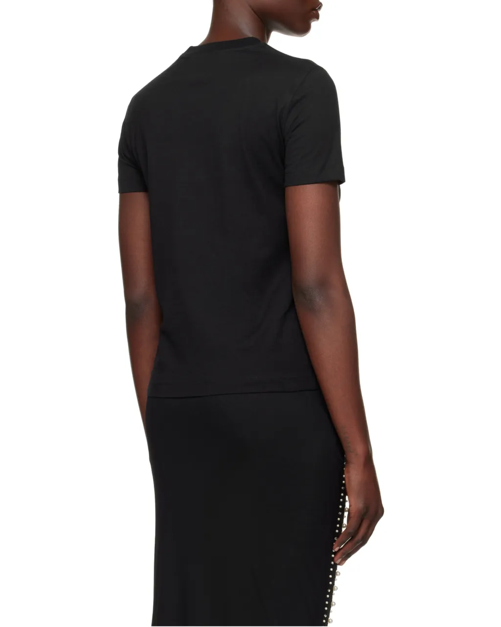 Couture Bead-Embellished Crewneck T-Shirt
