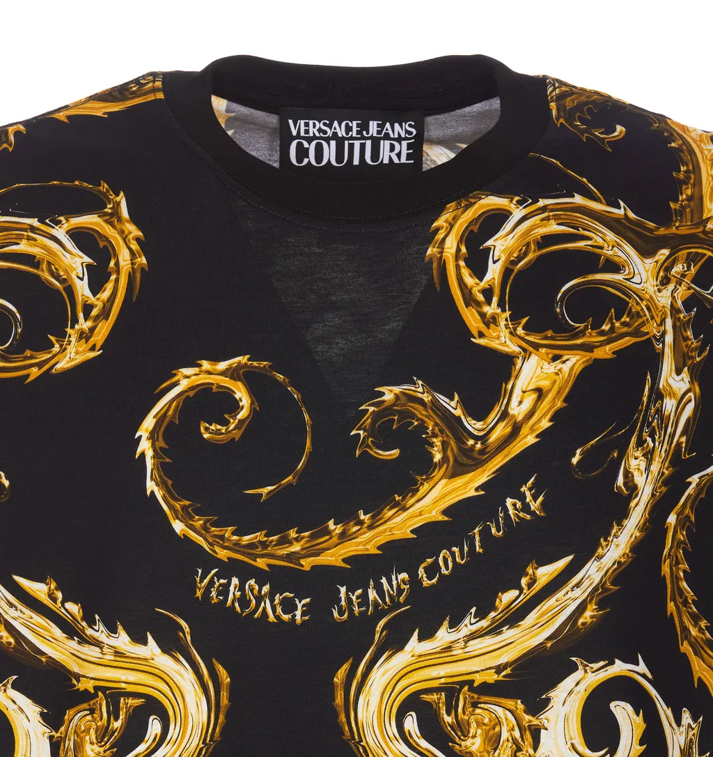Barocco-Printed Crewneck T-Shirt