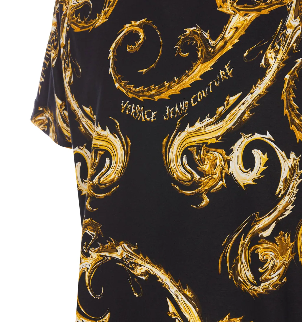 Barocco-Printed Crewneck T-Shirt