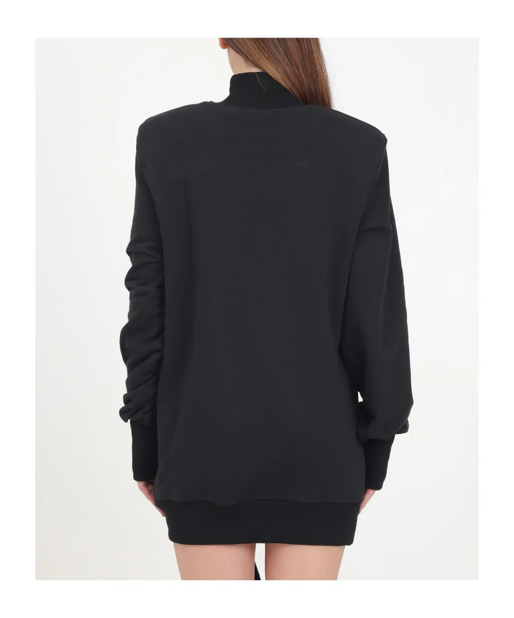 Logo-Printed Bow Detailed Mini Dress