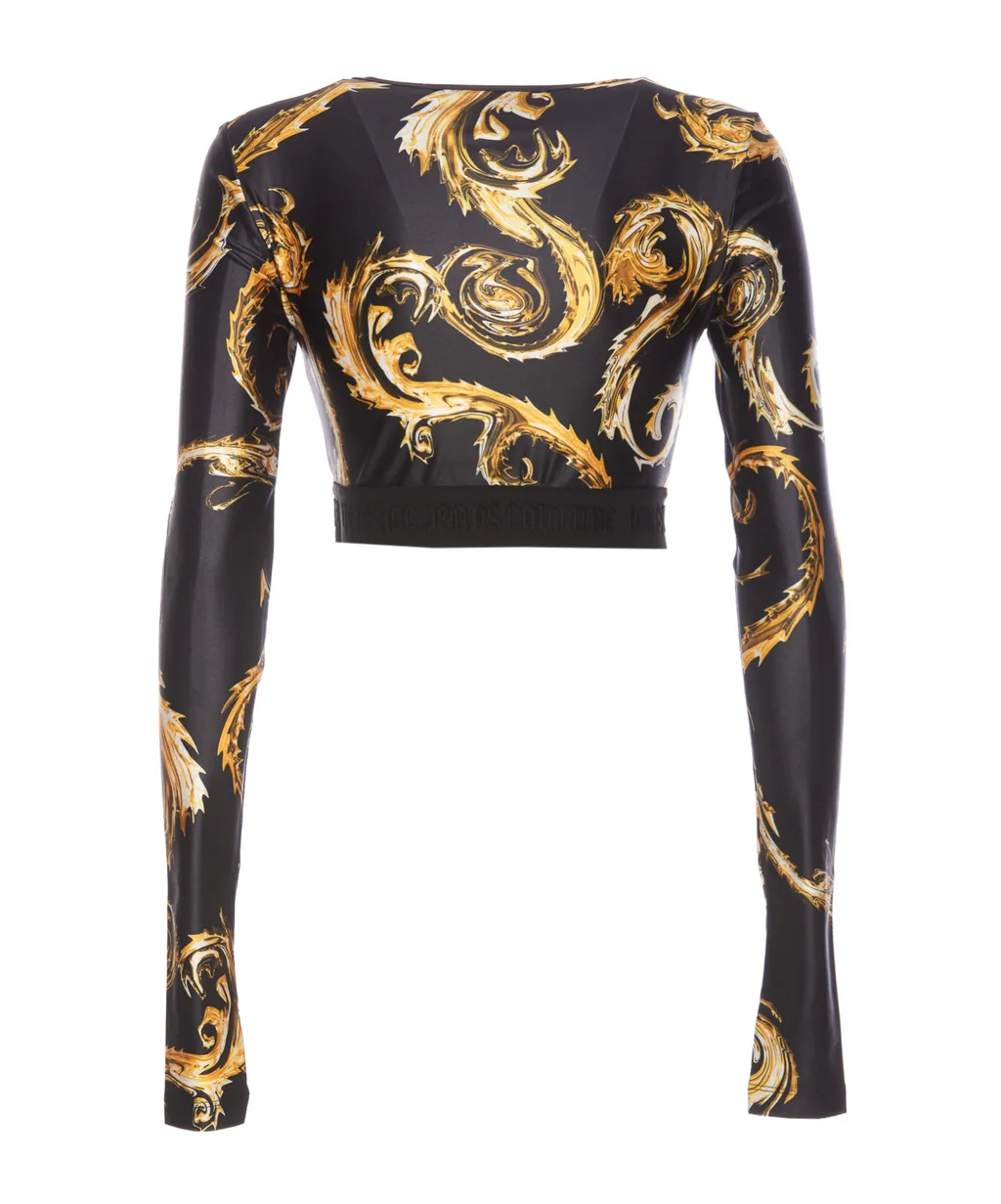 Cropped Long Sleeve Top