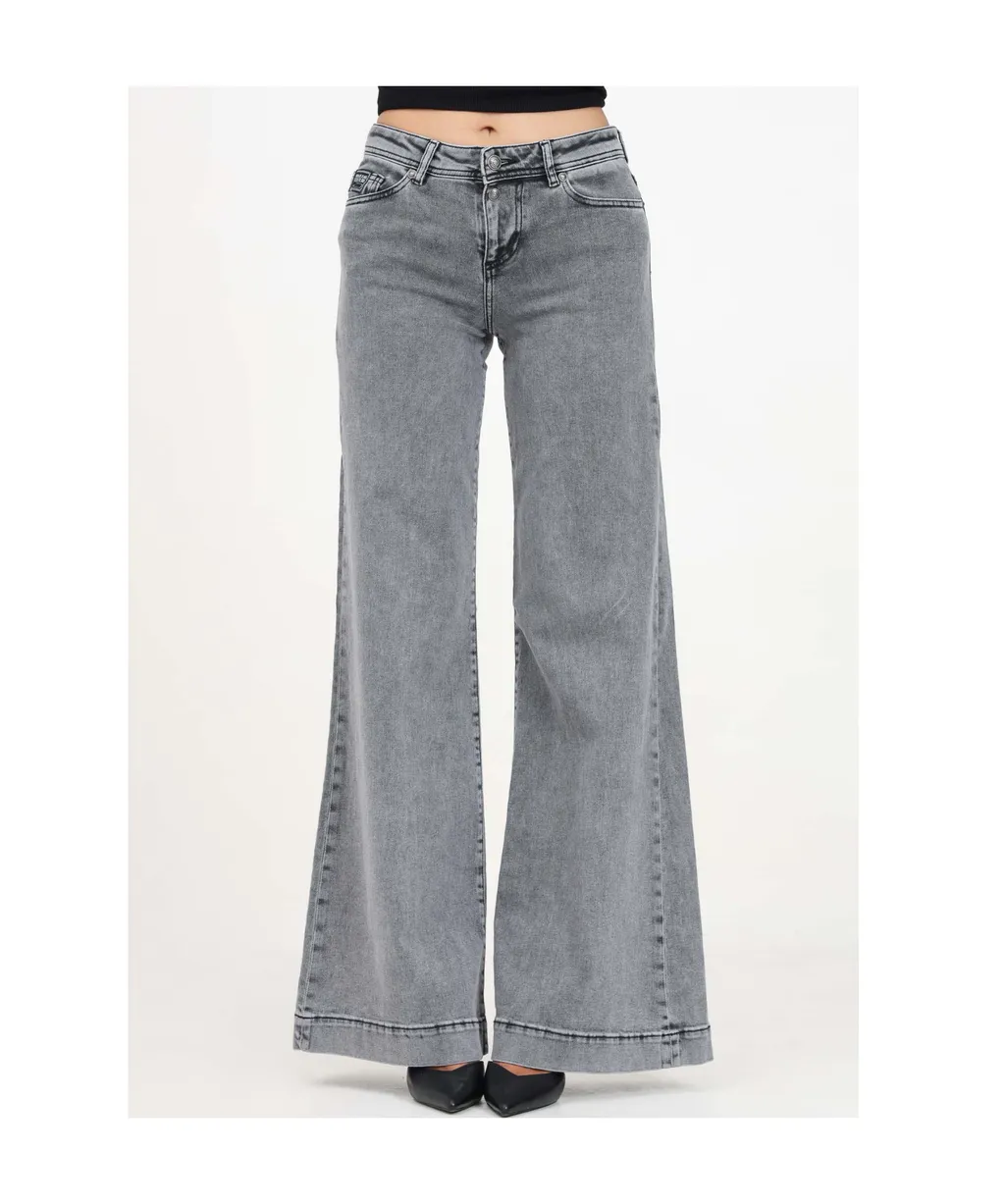 Wide Leg Denim Jeans