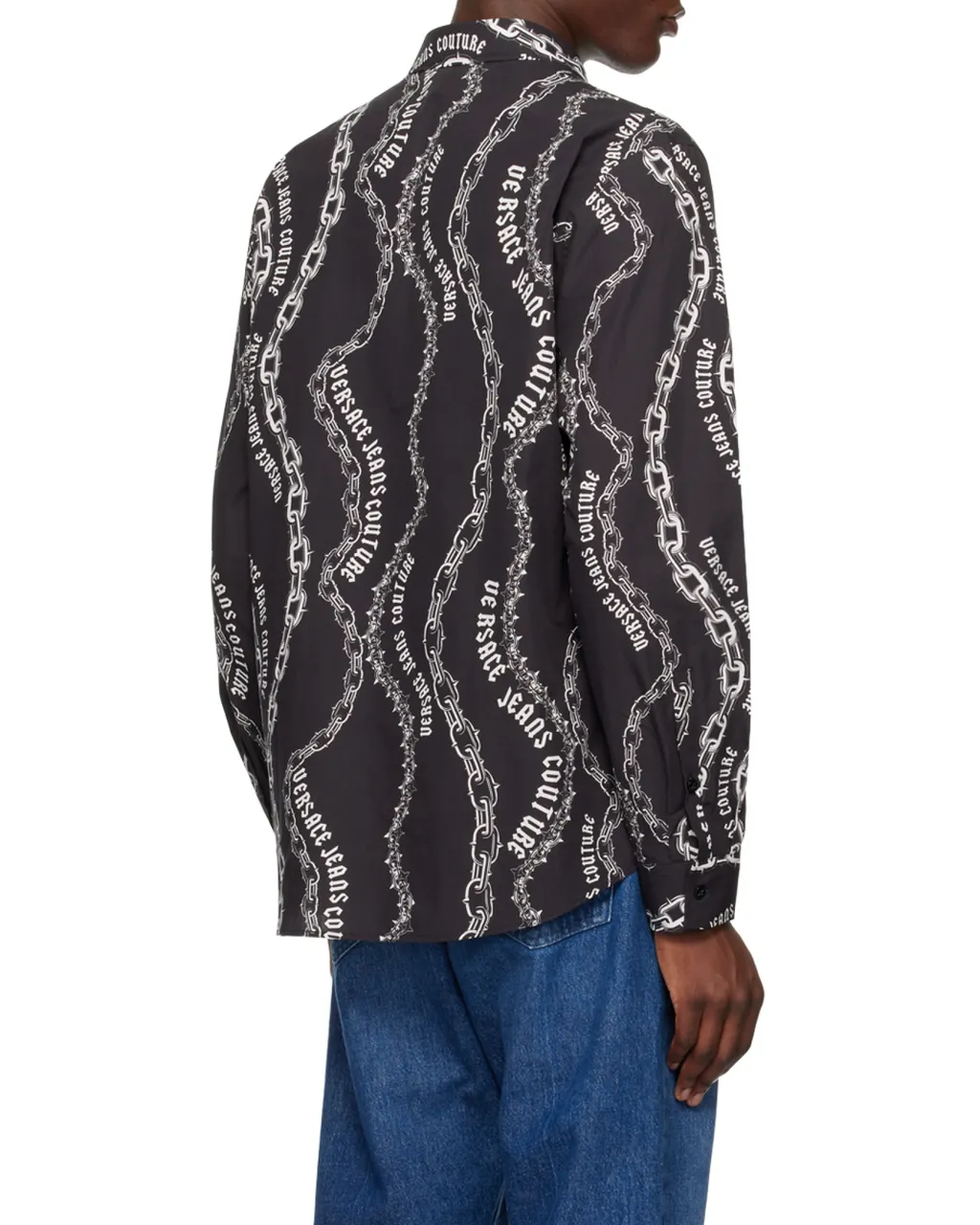 Chain Couture Printed Buttoned Shirt