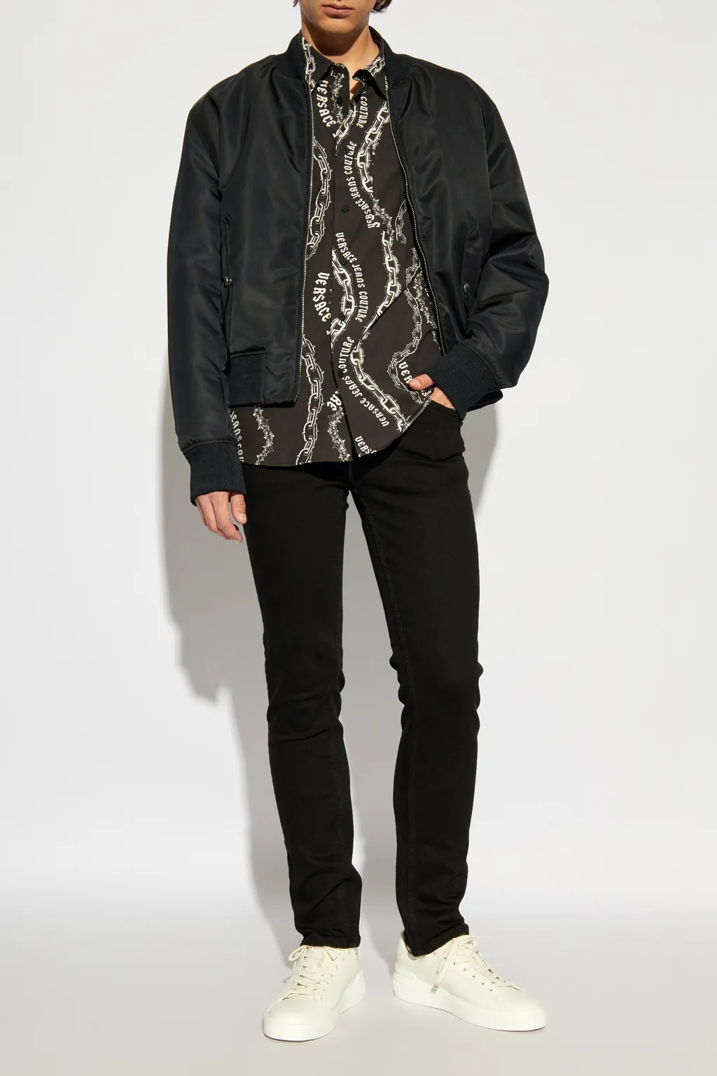 Chain Couture Printed Buttoned Shirt