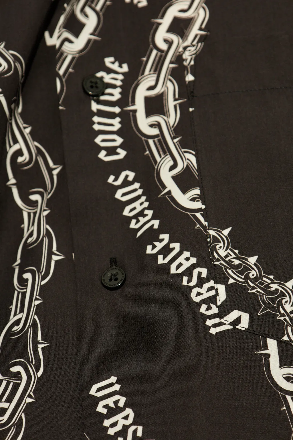 Chain Couture Printed Buttoned Shirt