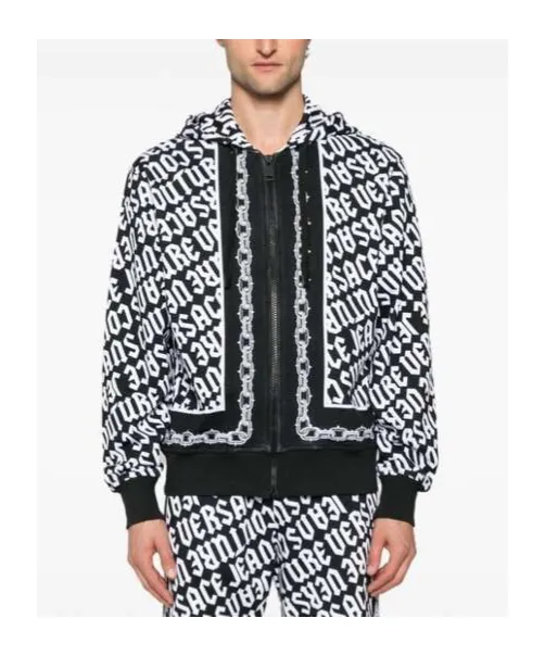 Zip-Up Cotton Hoodie