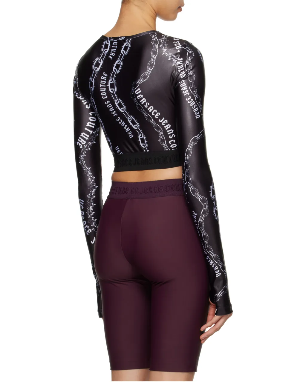 Chain Print Crop Top
