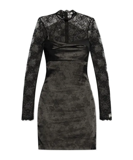 Lace Detail Mini Dress