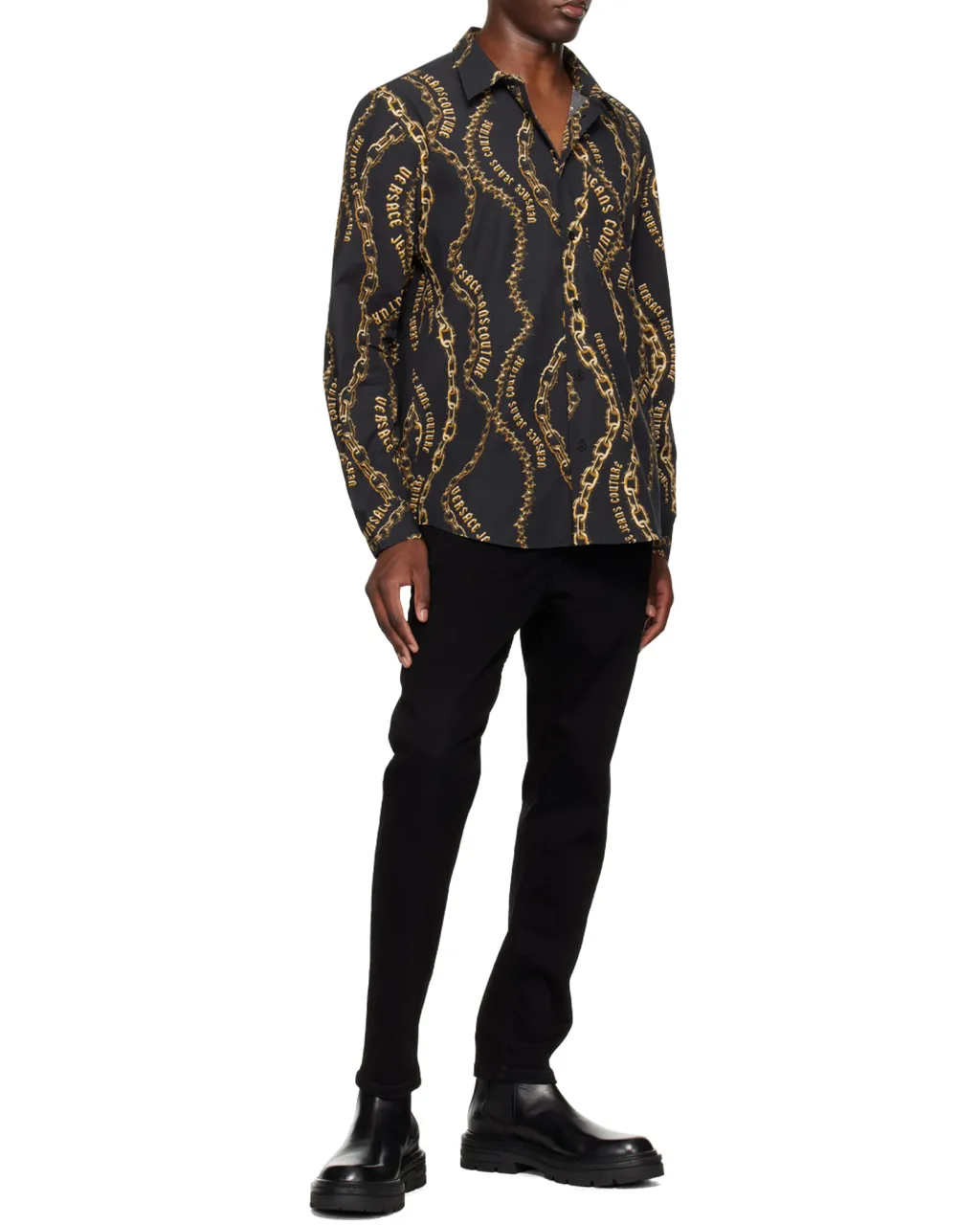 Chain Couture Cotton Shirt