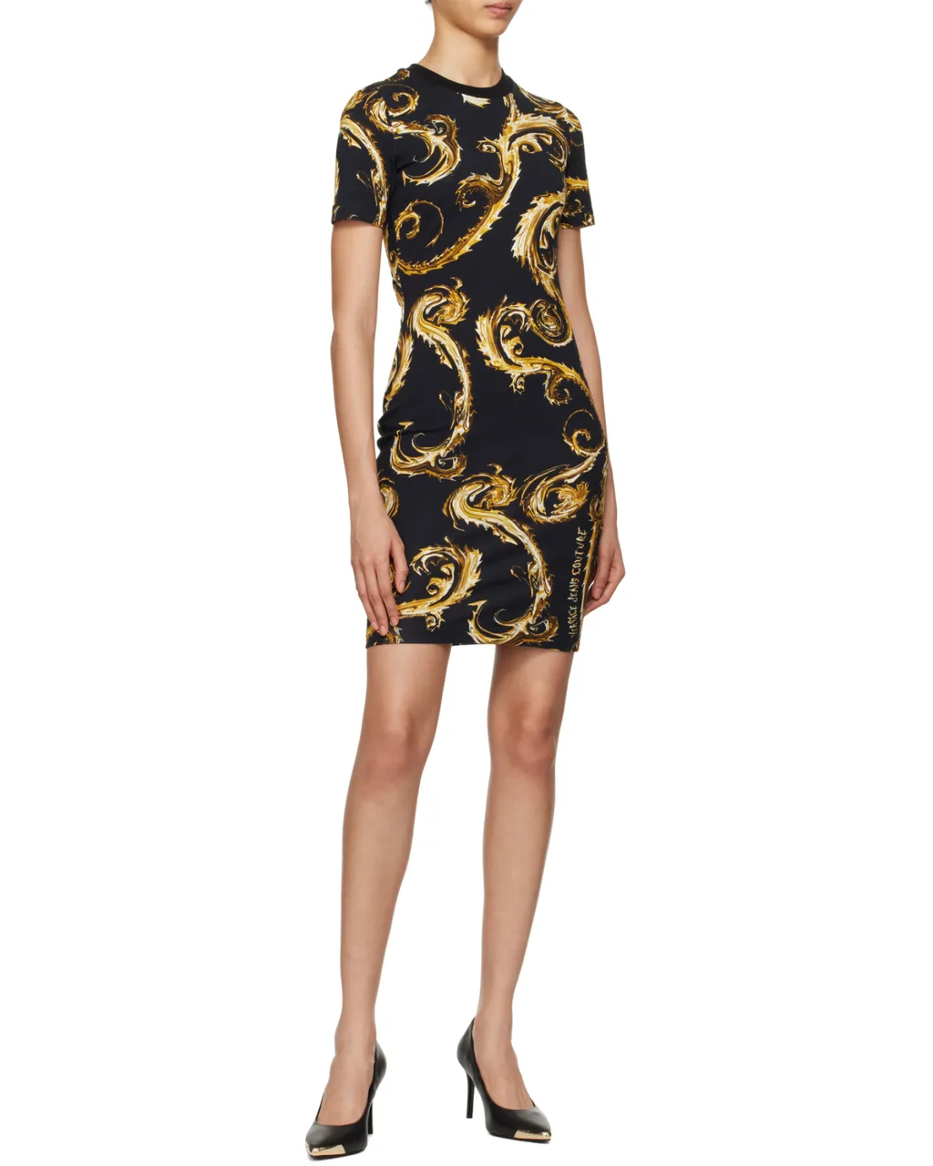 Baroque Print T-Shirt Dress