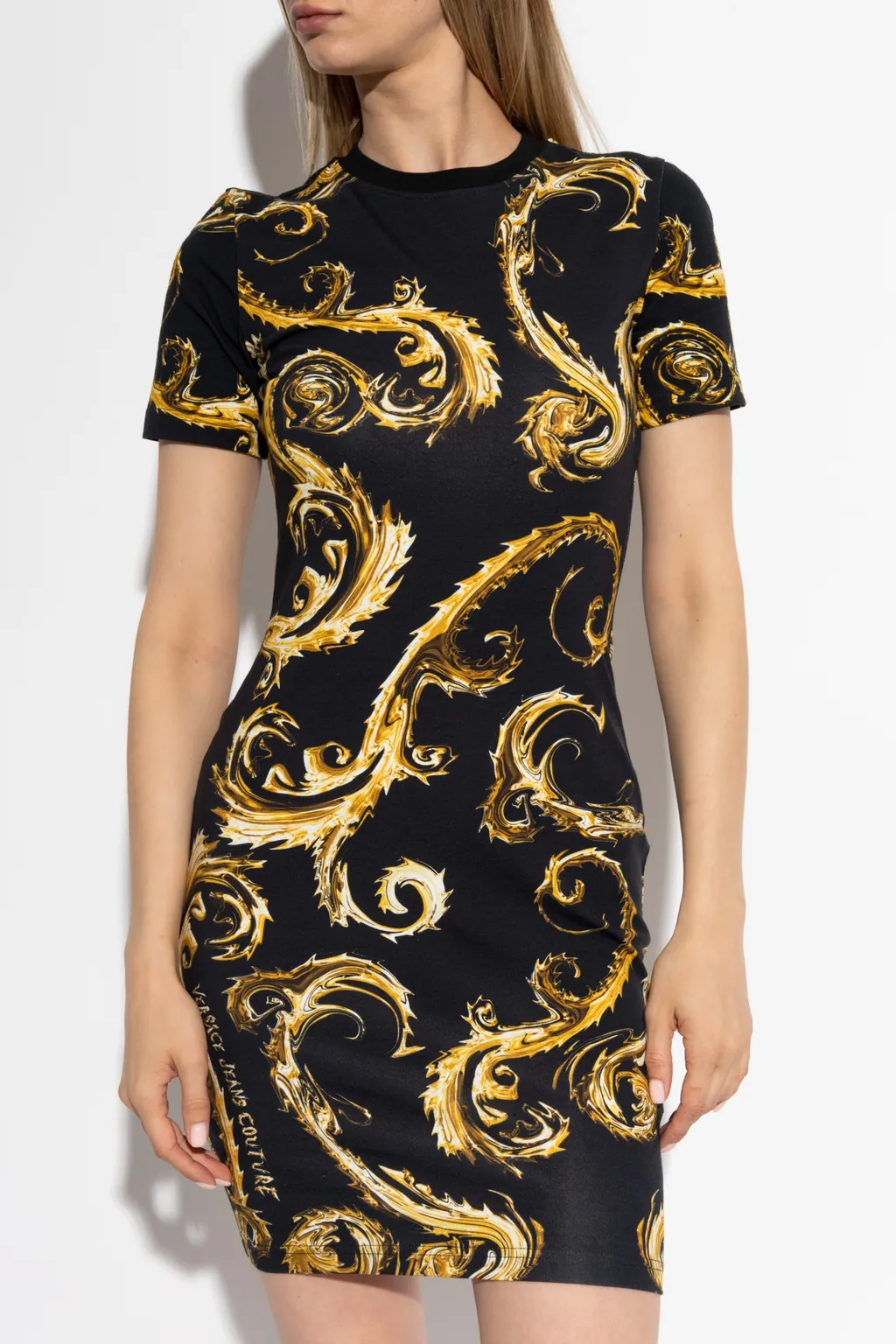 Baroque Print T-Shirt Dress