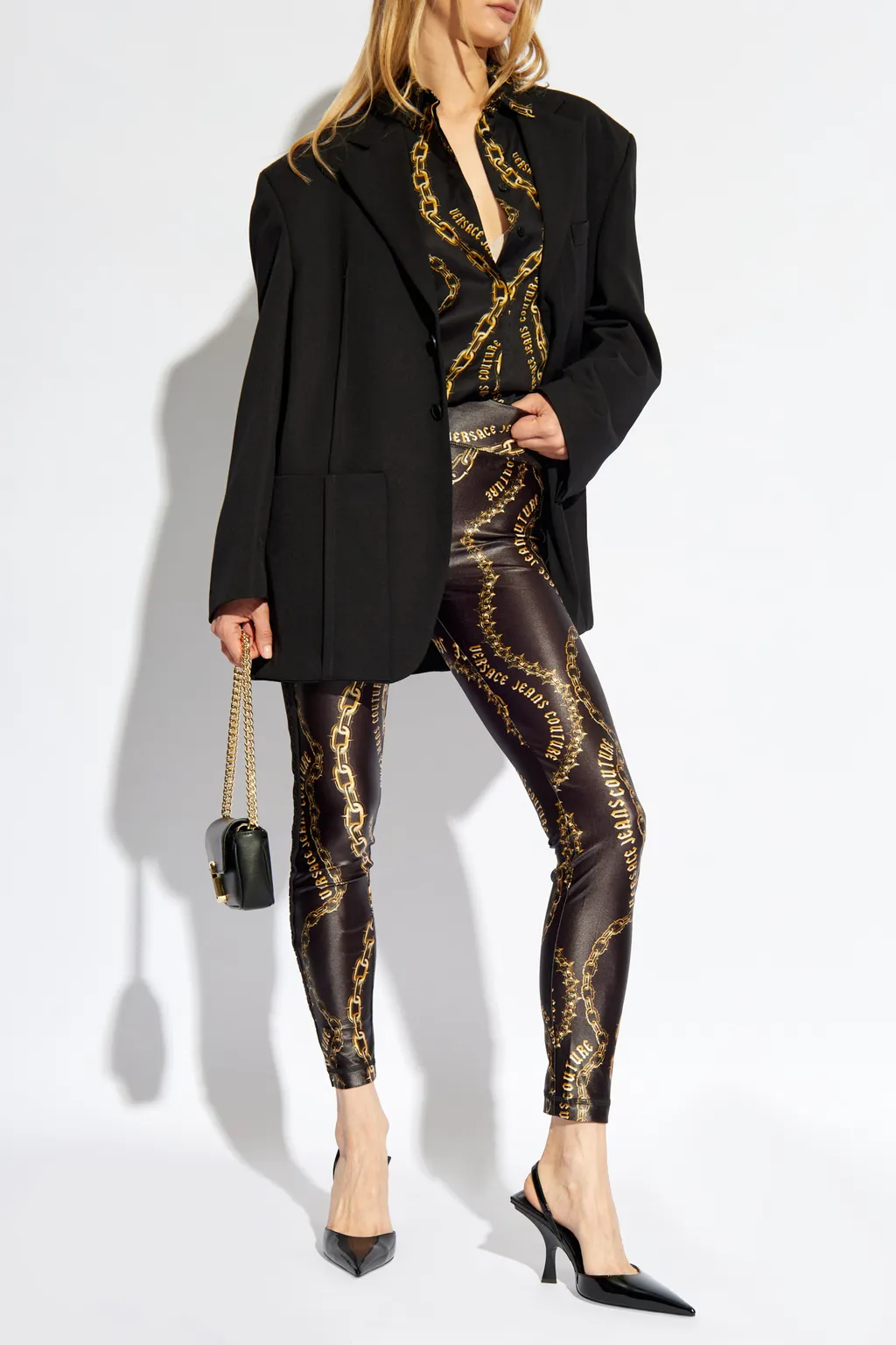 Chain-Print Leggings