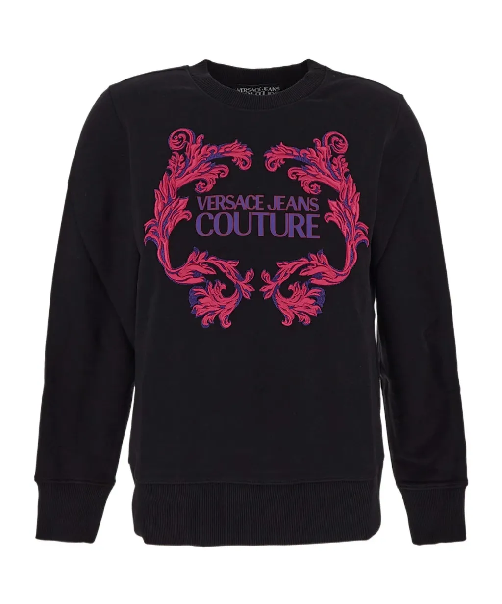 Barocco Logo-Print Cotton Sweatshirt
