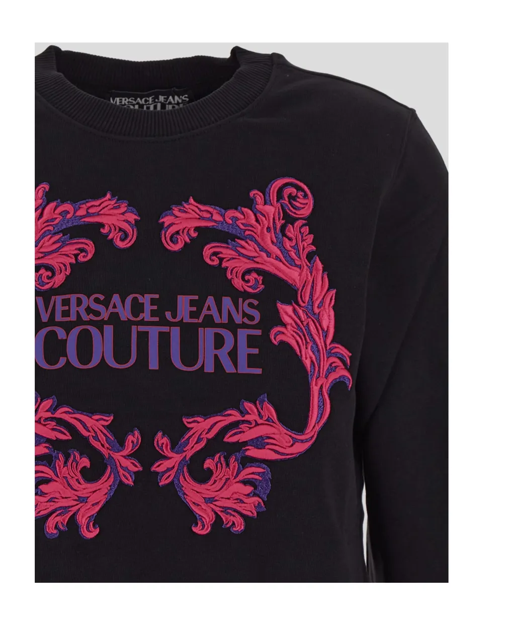 Barocco Logo-Print Cotton Sweatshirt