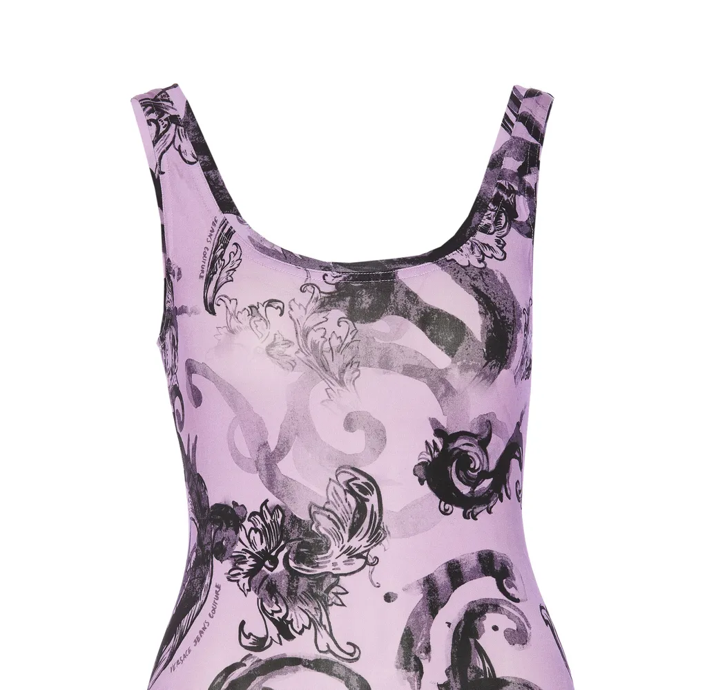 All-Over Printed Sleeveless Dress