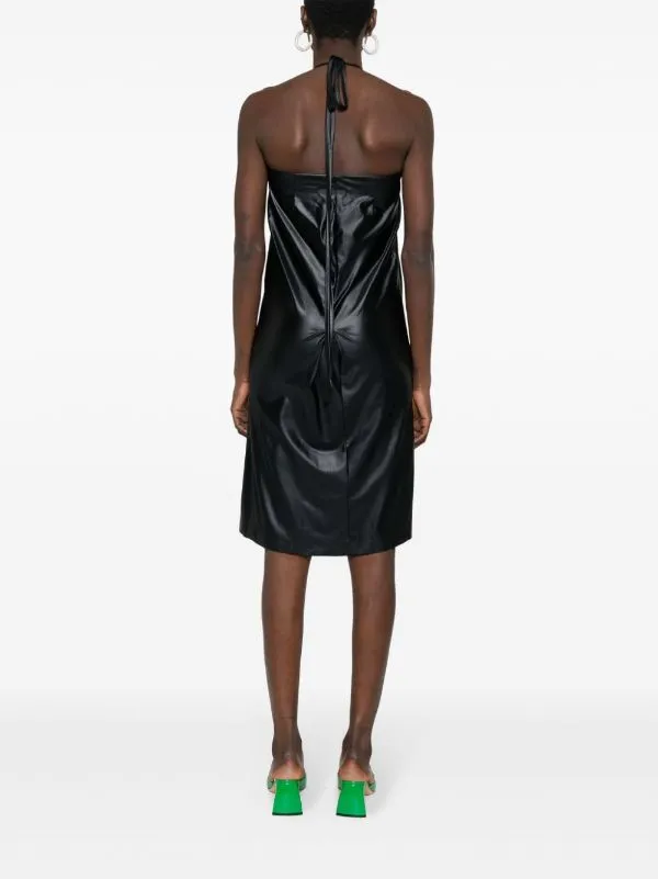 Logo Lettering Halterneck Dress