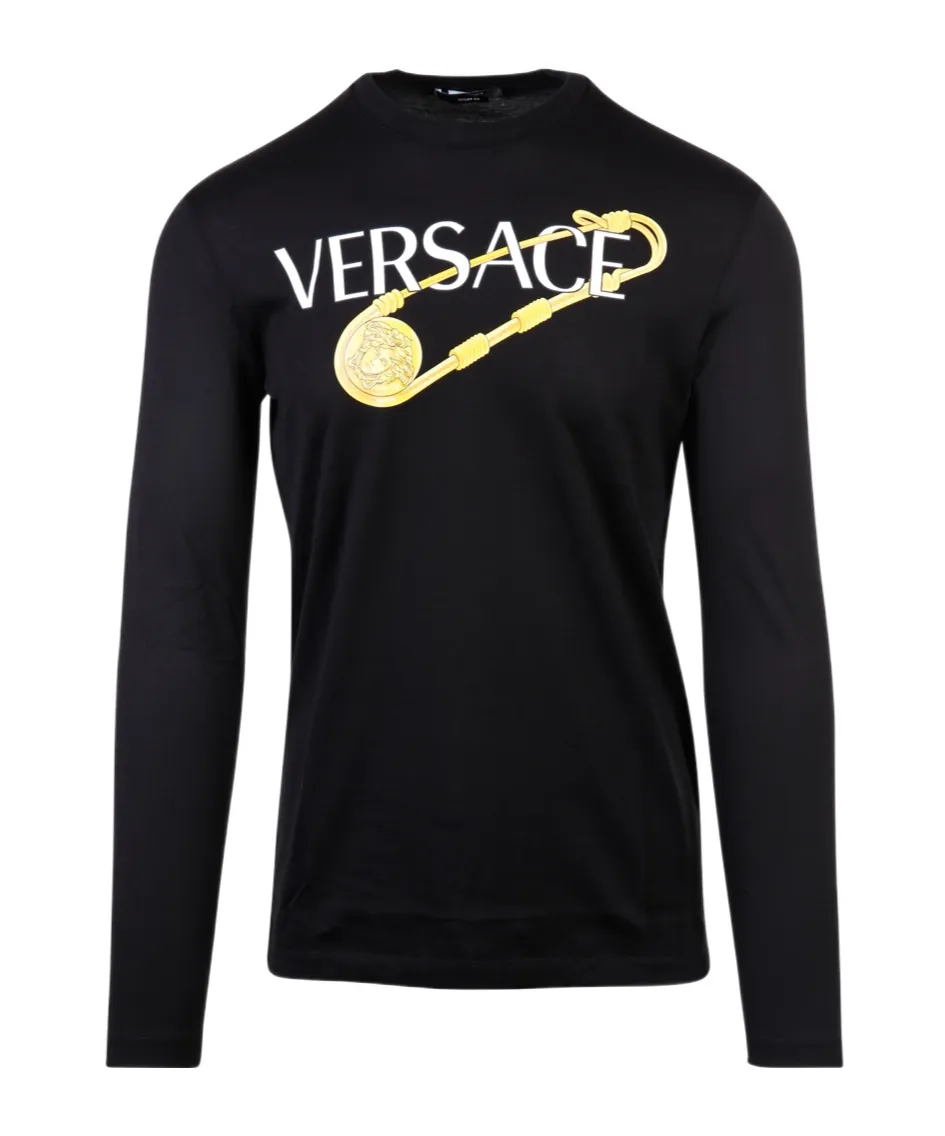 Safety Pin Long Sleeve T-Shirt