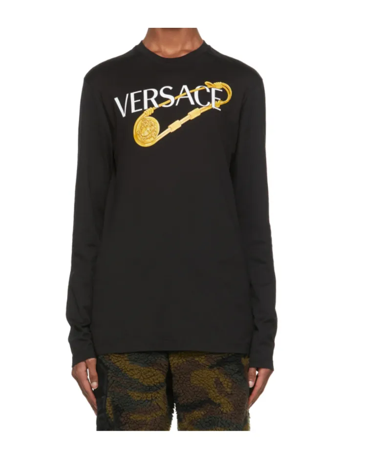 Safety Pin Long Sleeve T-Shirt