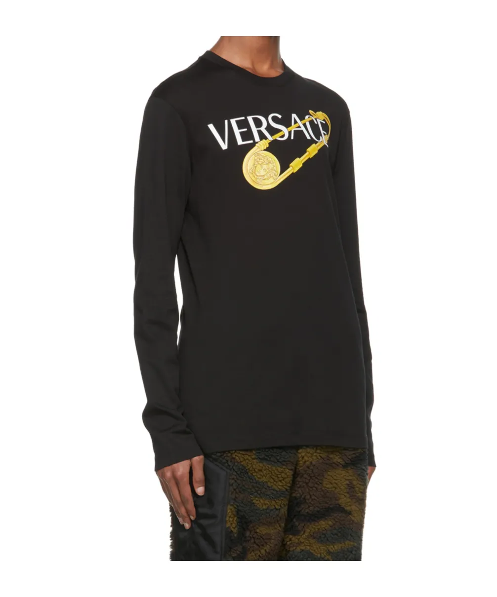 Safety Pin Long Sleeve T-Shirt