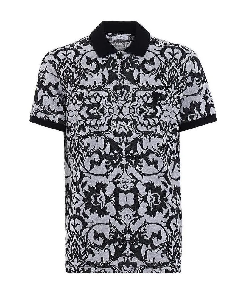 Pattern Jacquard Polo Shirt