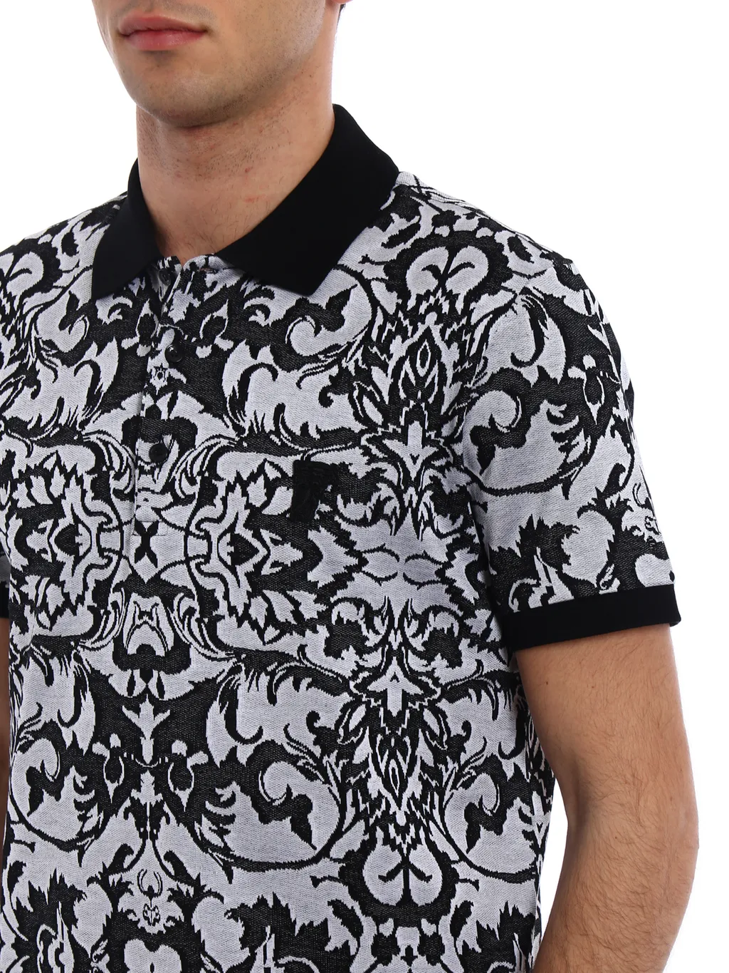 Pattern Jacquard Polo Shirt