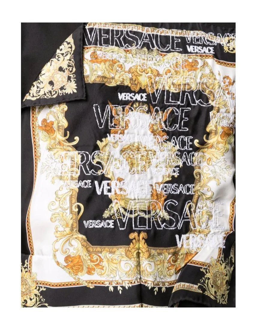 Baroque-Patch Crewneck T-Shirt