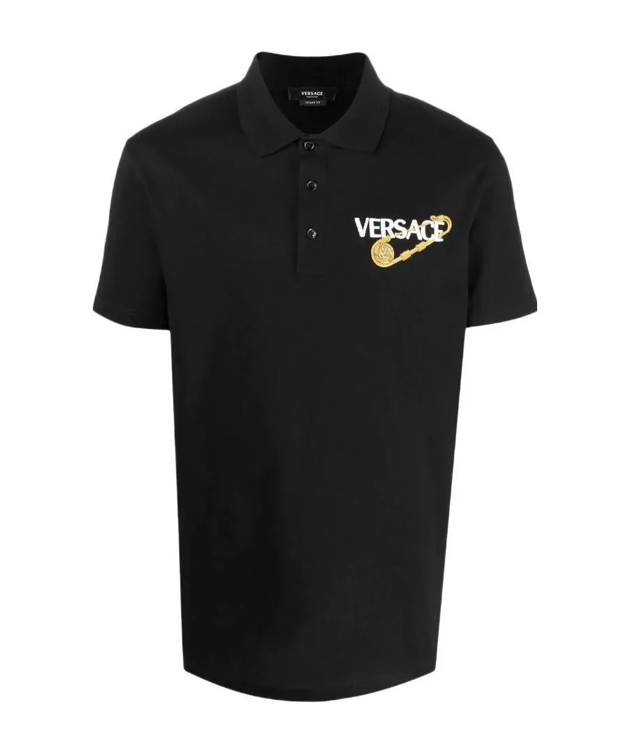 Safety Pin Short-Sleeve Polo Shirt