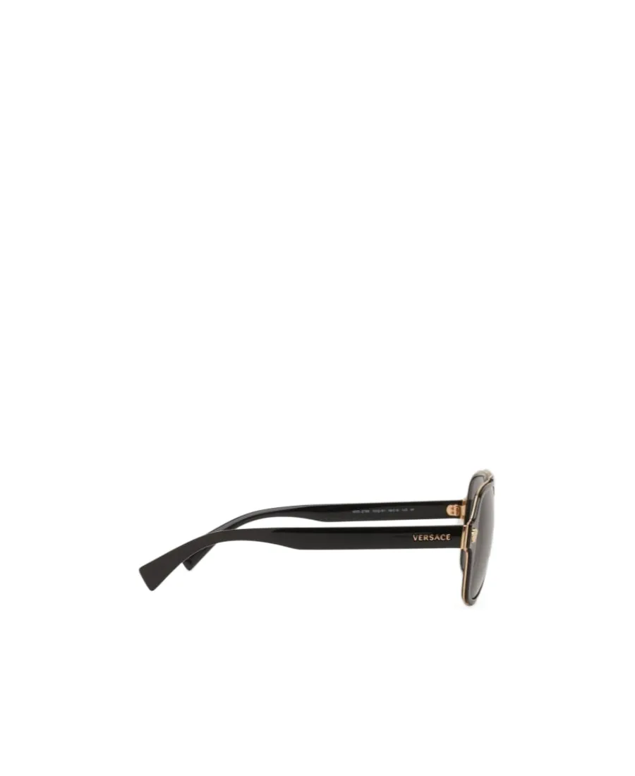 Medusa-Plaque Tinted Sunglasses