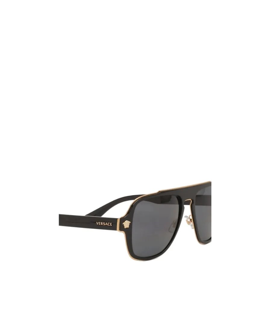 Medusa-Plaque Tinted Sunglasses