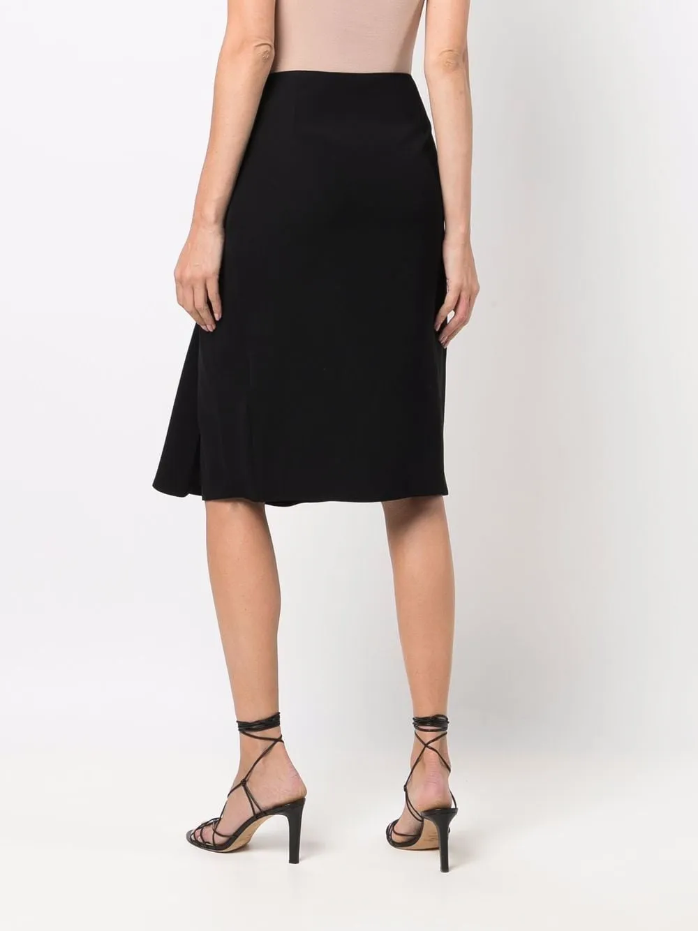 Pinch-Pleat A-Line Skirt
