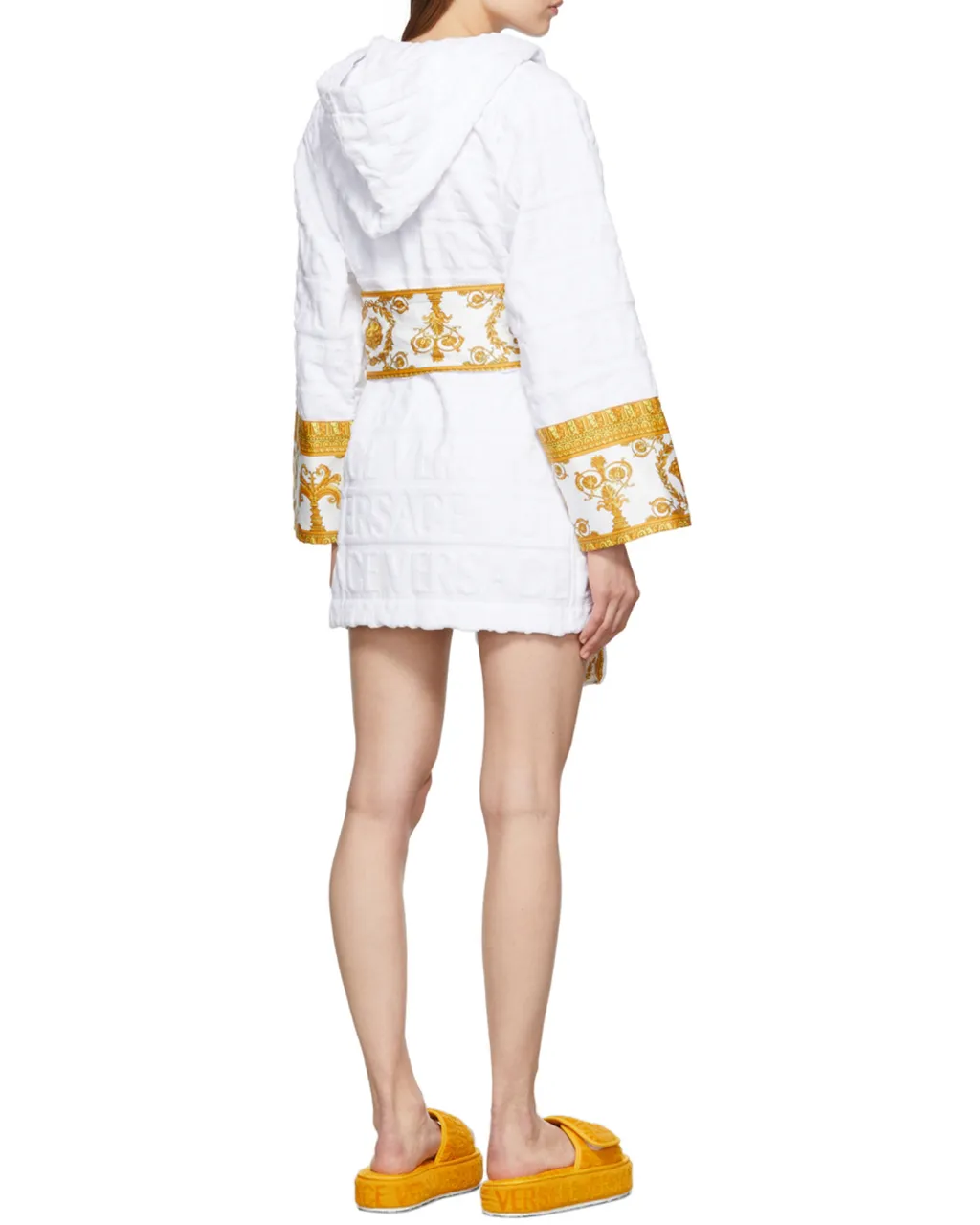Baroque Printed Belted Waist Robe