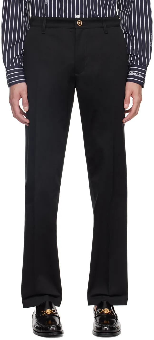 Pleat-Detailed Tapered-Leg Chino Trousers