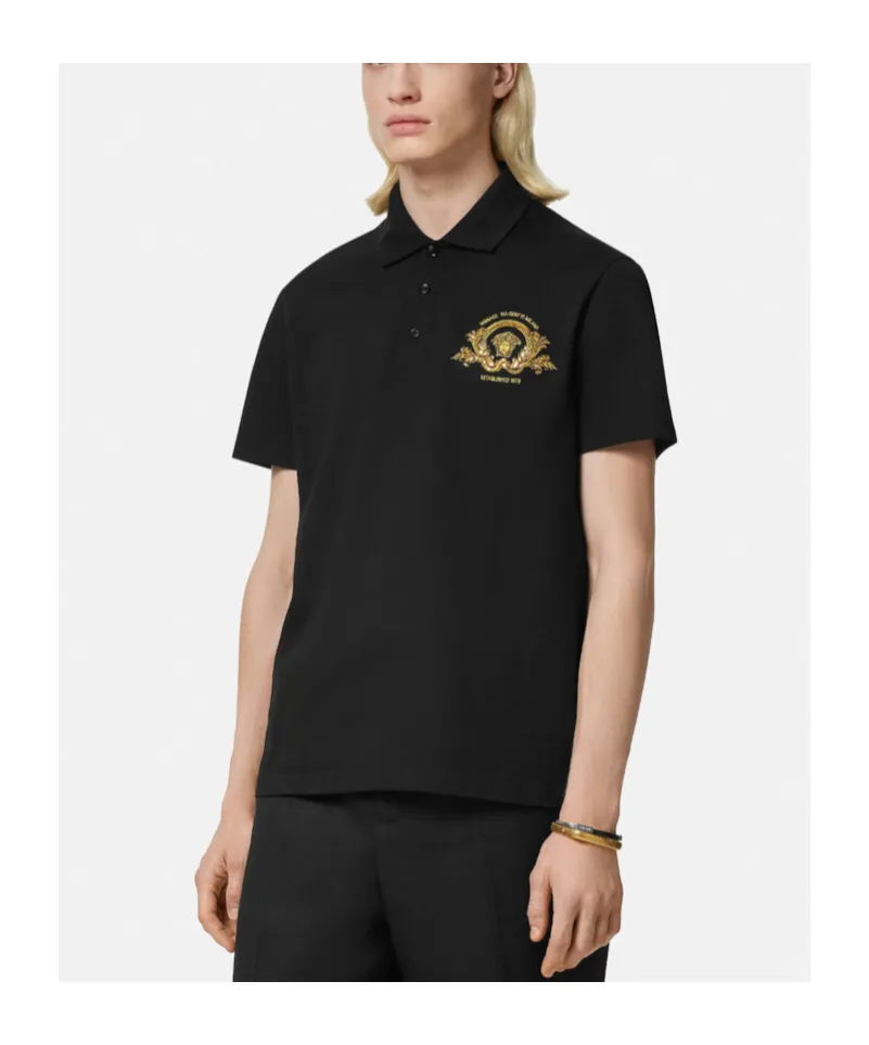 Coupe Blason Embroidered Short-Sleeved Polo Shirt