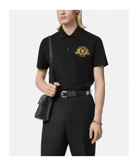 Coupe Blason Embroidered Short-Sleeved Polo Shirt