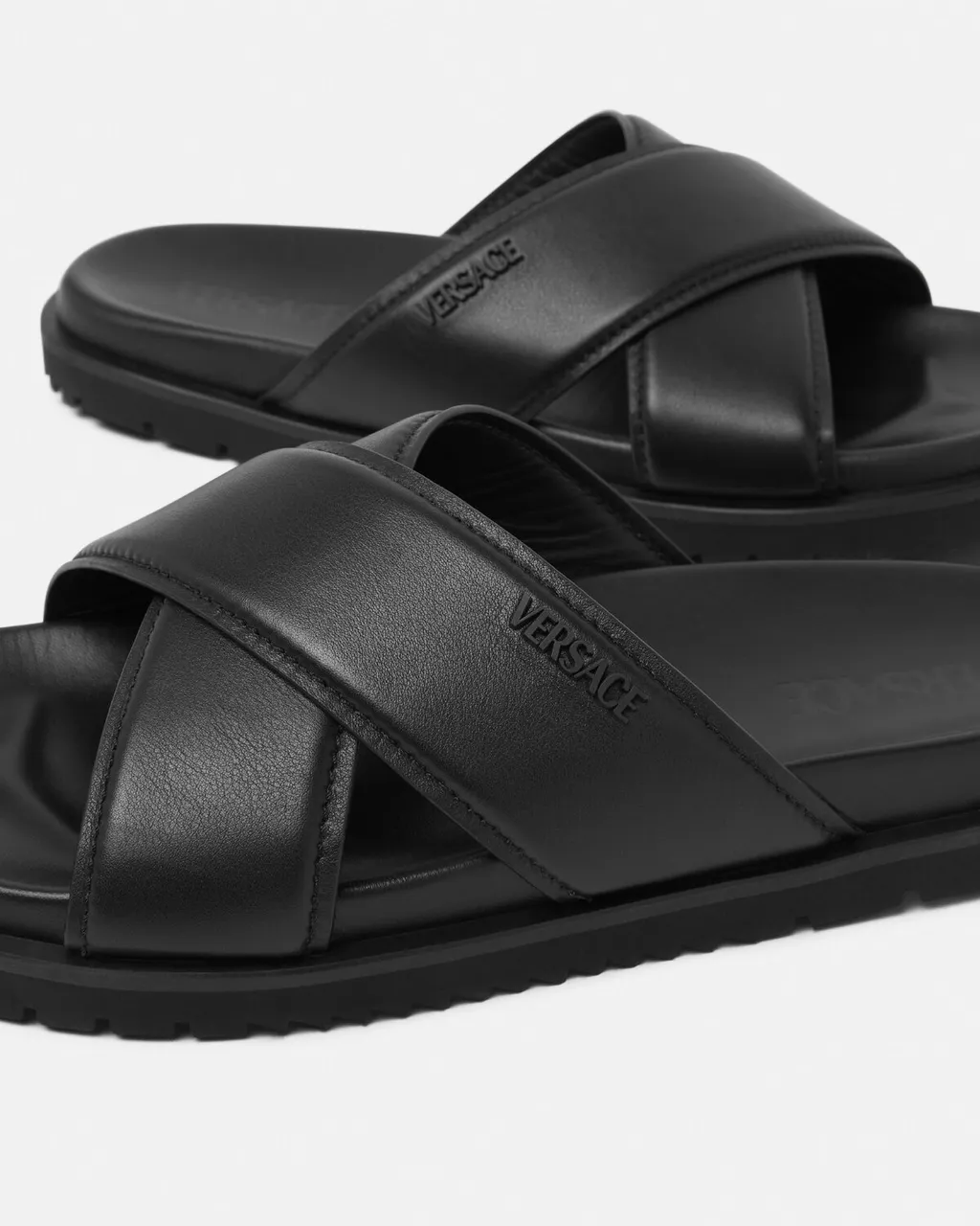 Logo-Lettering Open-Toe Slides