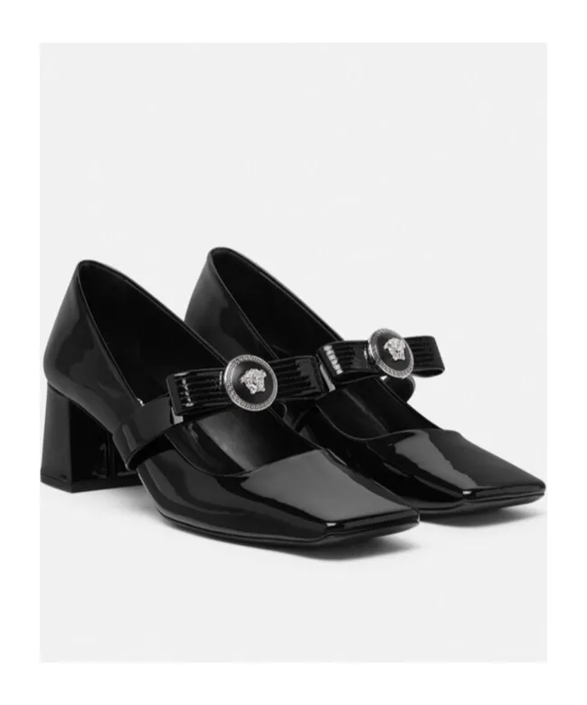 Gianni Ribbon Square-Toe Pumps
