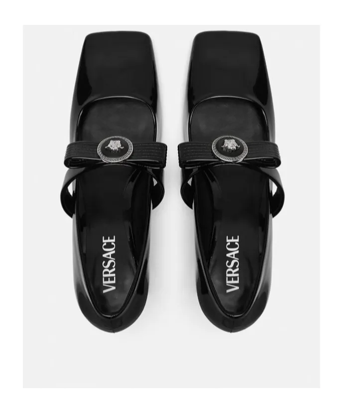 Gianni Ribbon Square-Toe Pumps