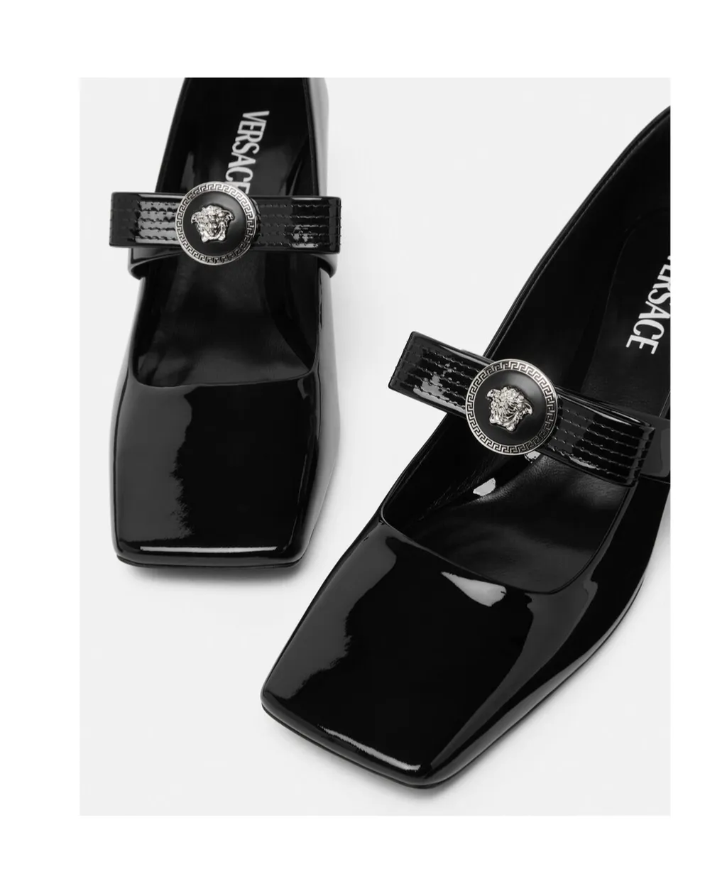 Gianni Ribbon Square-Toe Pumps
