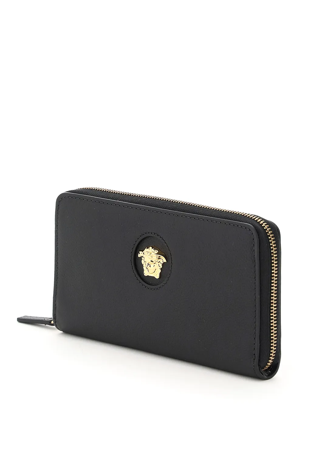 Logo Detailed Zipped Wallet