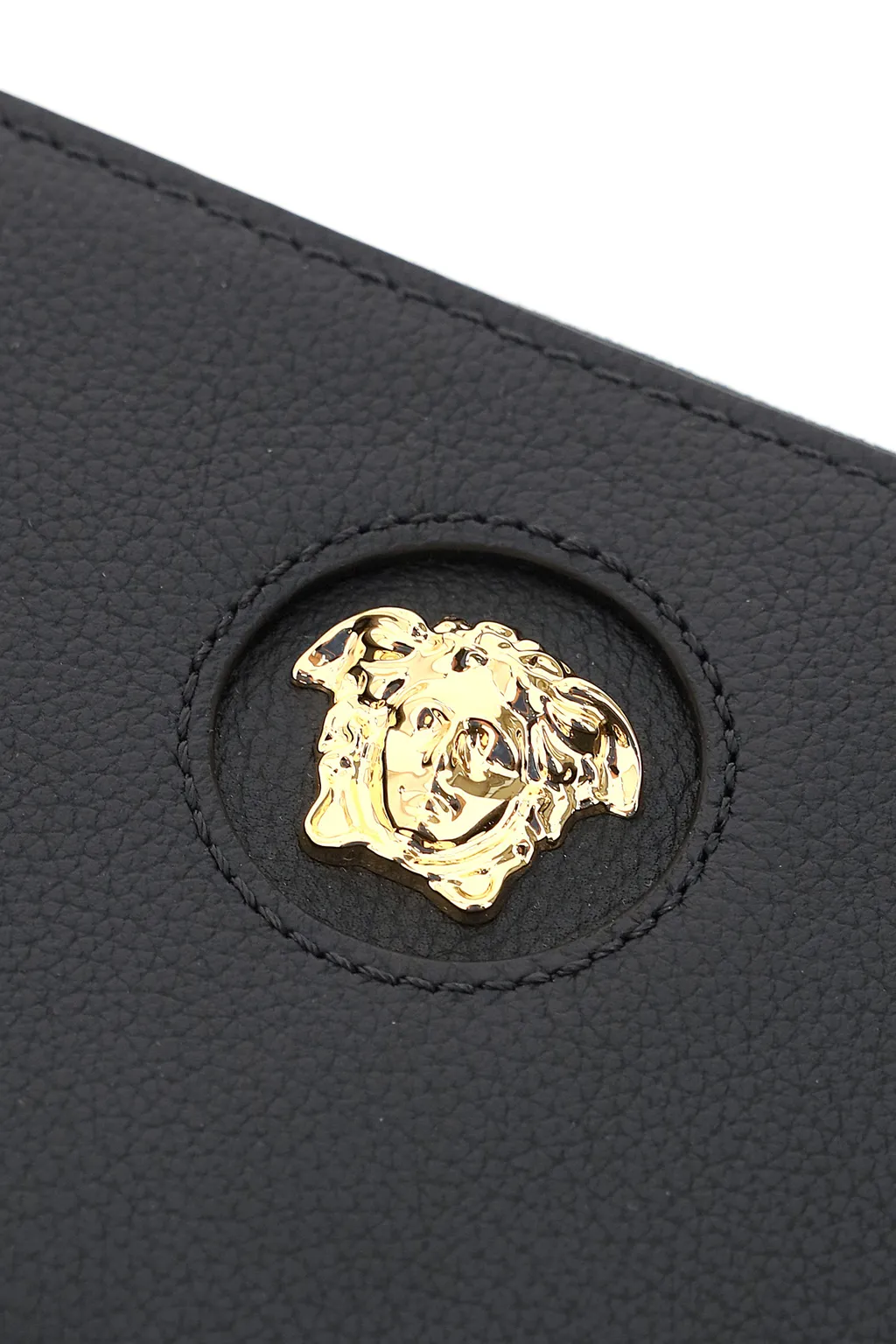 Logo Detailed Zipped Wallet