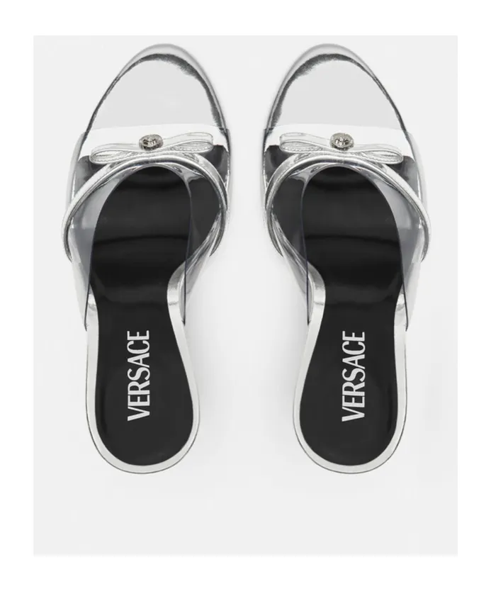 Gianni Ribbon 95Mm Wedge Mules