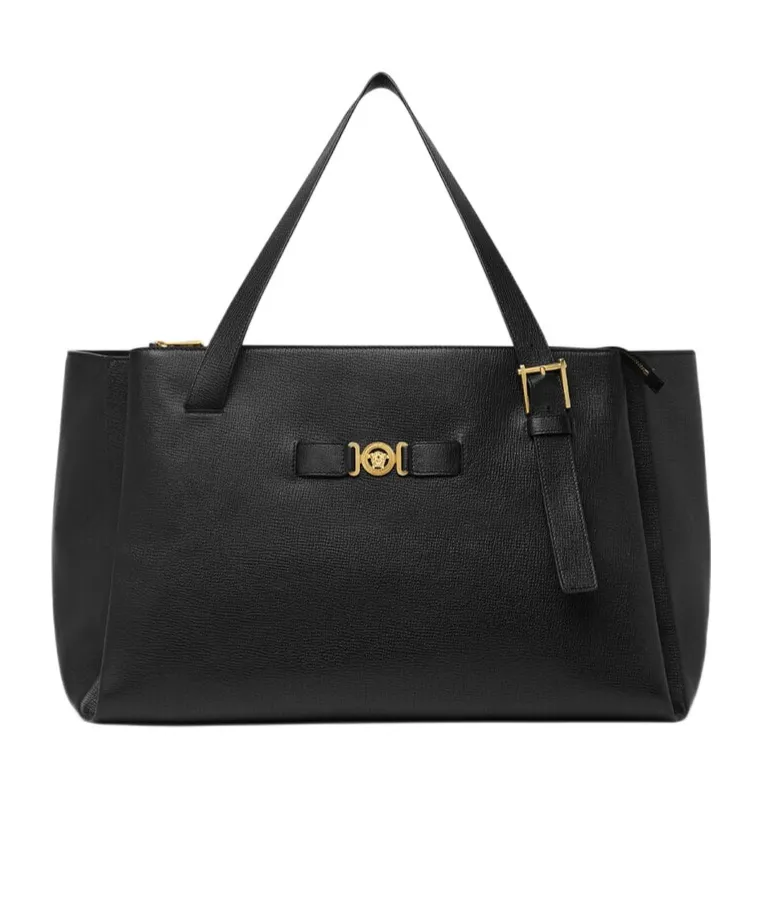 Medusa Plaque Top Handle Bag